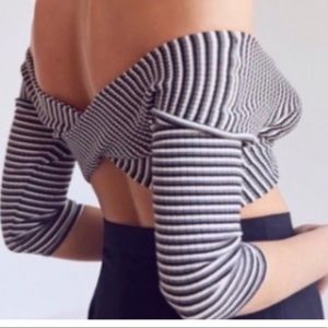 Striped crop top